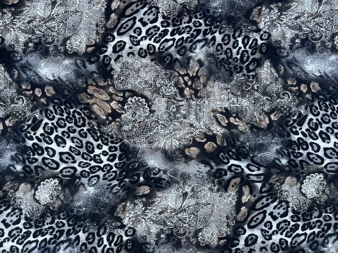 Woolpeach Fabric By The Yard -  Paisley Animal Print