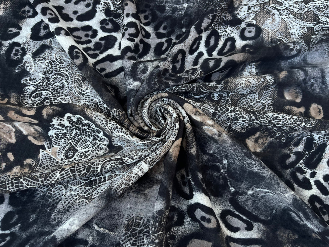 Woolpeach Fabric By The Yard -  Paisley Animal Print
