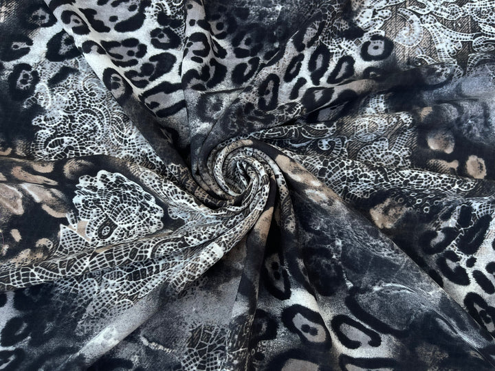 Woolpeach Fabric By The Yard -  Paisley Animal Print