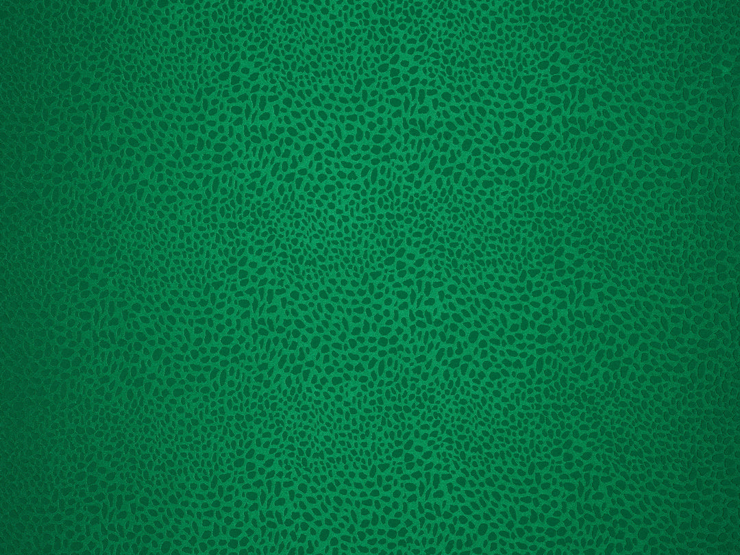 Emerald Green - SILKY JACQUARD SATIN fabric by the yard - small Cheetah jacquard pattern -  flowy fabric