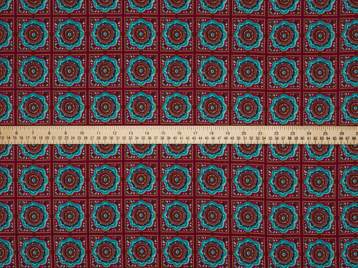 Woolpeach Fabric By The Yard -  Medallion  Print