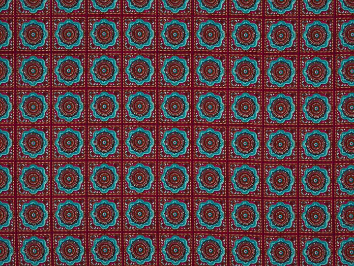 Woolpeach Fabric By The Yard -  Medallion  Print