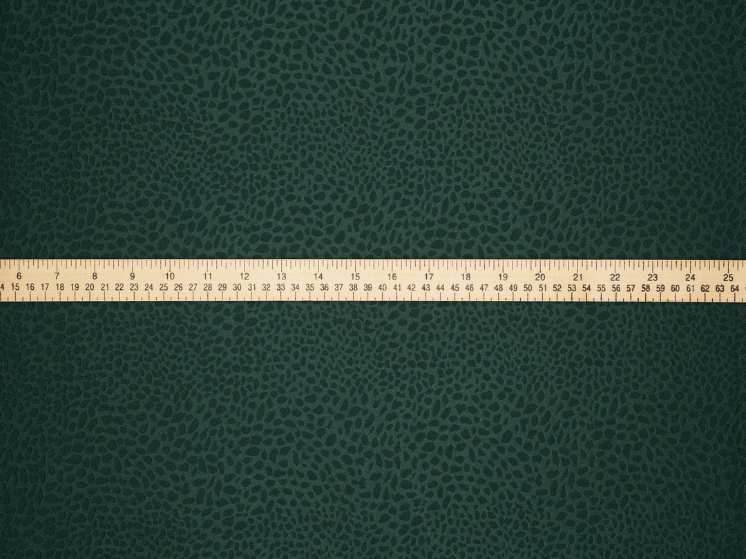 Hunter Green - SILKY JACQUARD SATIN fabric by the yard - small Cheetah jacquard pattern -  flowy fabric