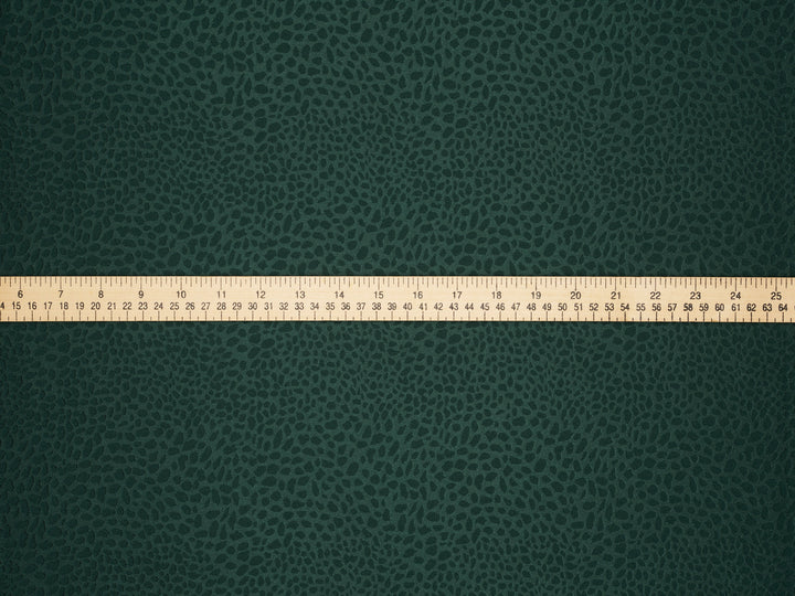 Hunter Green - SILKY JACQUARD SATIN fabric by the yard - small Cheetah jacquard pattern -  flowy fabric