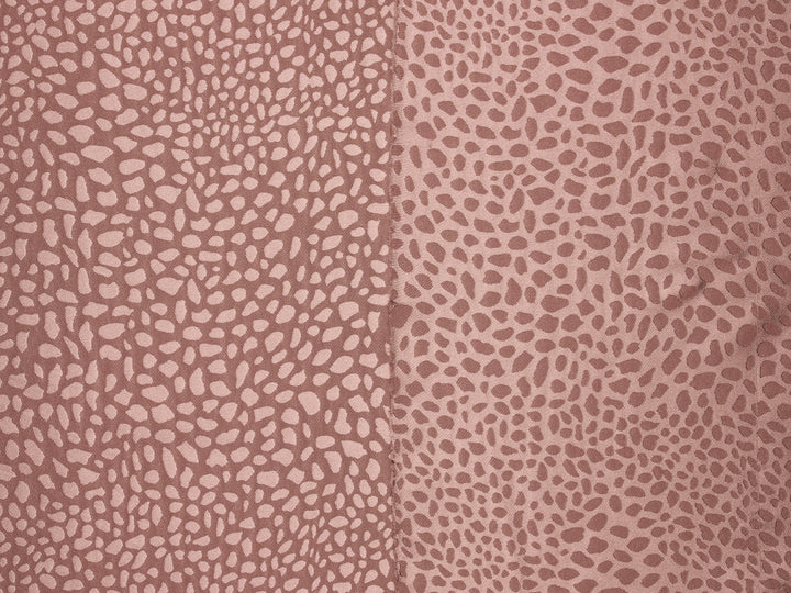 SILKY JACQUARD SATIN fabric by the yard - small Cheetah jacquard pattern -  flowy fabric