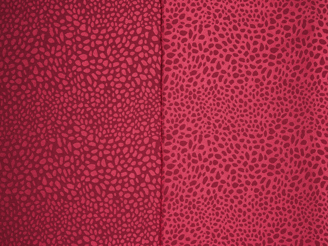 SILKY JACQUARD SATIN fabric by the yard - small Cheetah jacquard pattern -  flowy fabric -