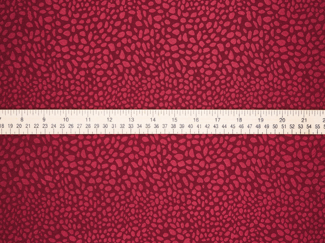 SILKY JACQUARD SATIN fabric by the yard - small Cheetah jacquard pattern -  flowy fabric -