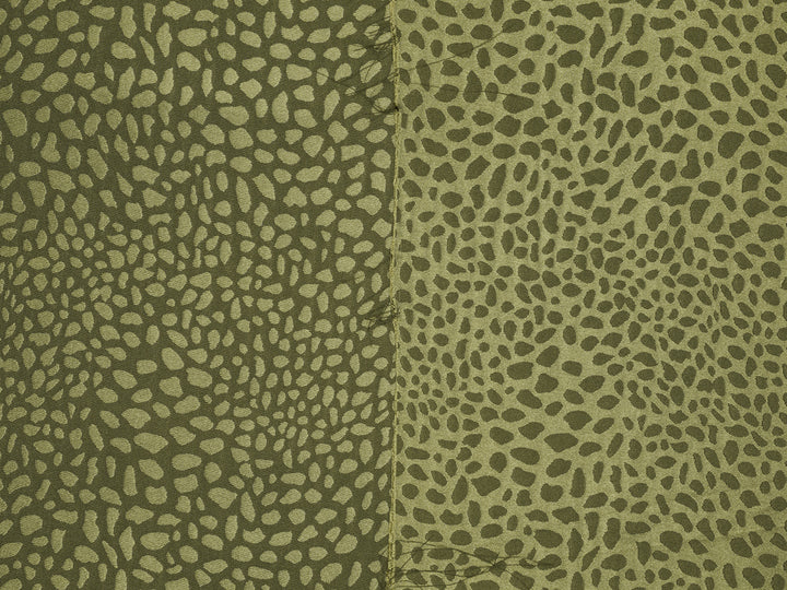 SILKY JACQUARD SATIN fabric by the yard - small Cheetah jacquard pattern -  flowy fabric