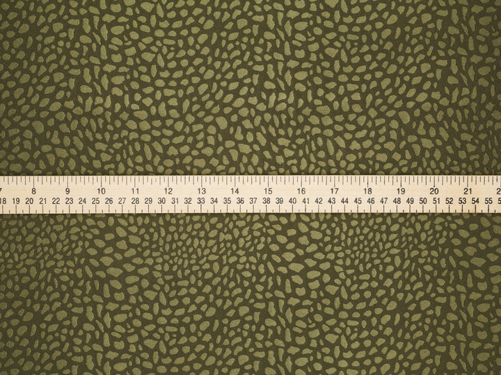 SILKY JACQUARD SATIN fabric by the yard - small Cheetah jacquard pattern -  flowy fabric