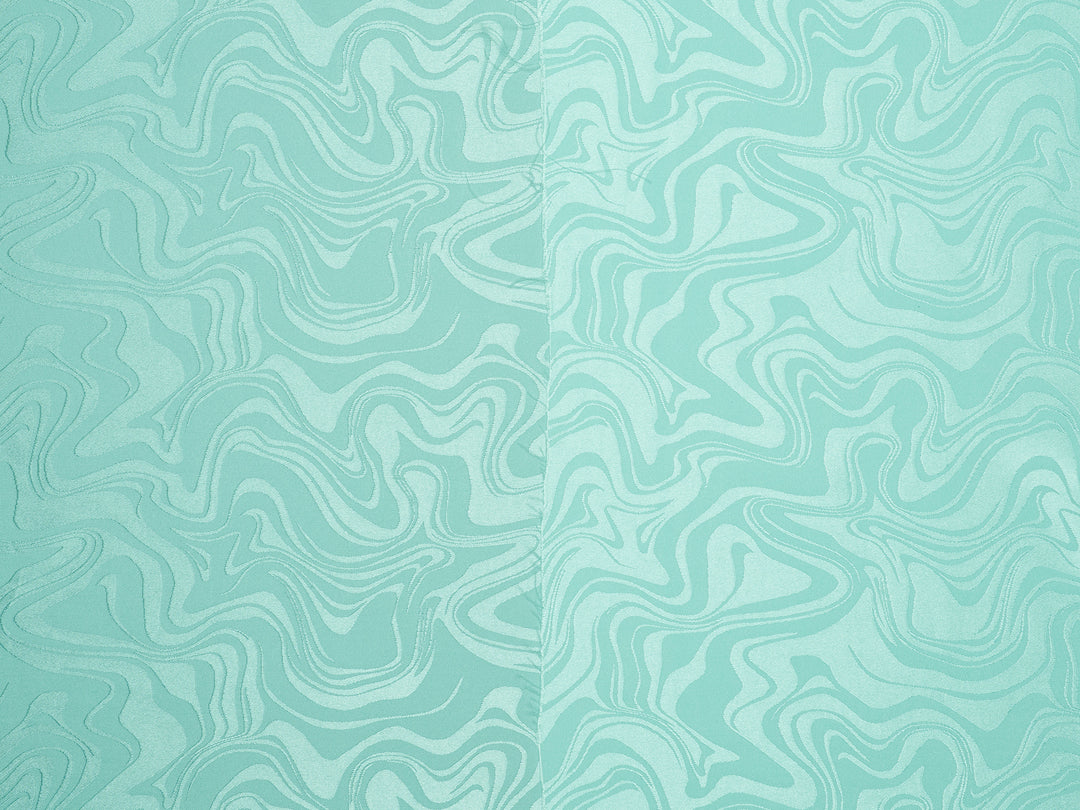 SILKY JACQUARD SATIN fabric by the yard -  Waves jacquard  -  flowy fabric