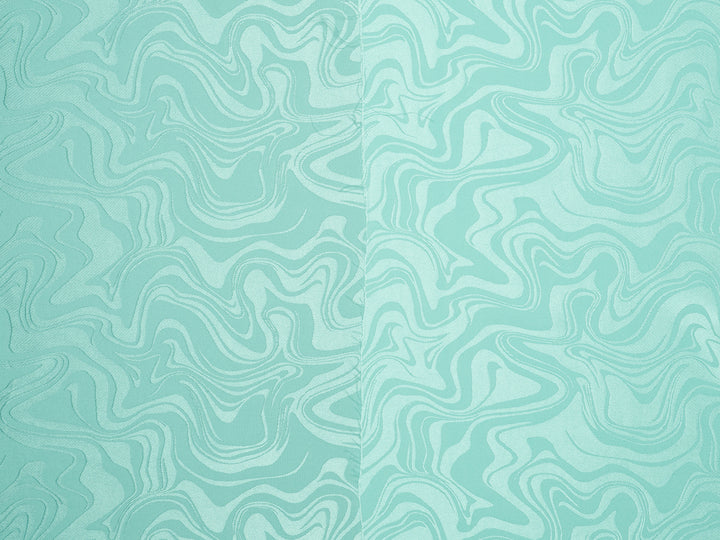 SILKY JACQUARD SATIN fabric by the yard -  Waves jacquard  -  flowy fabric