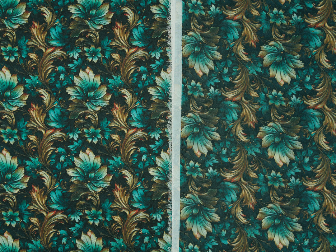 Silky Satin Charmeuse print - fabric by the yard -  double sublimation print