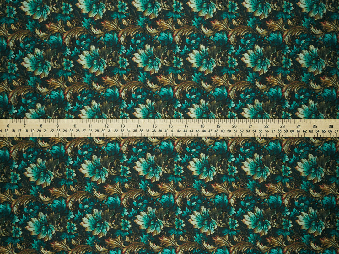 Silky Satin Charmeuse print - fabric by the yard -  double sublimation print