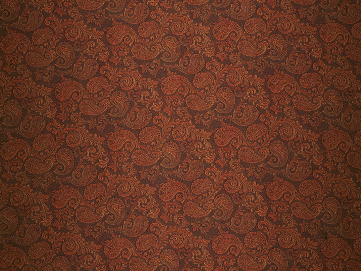 Tooled Paisley - Silky Satin Charmeuse print - fabric by the yard -  double sublimation print