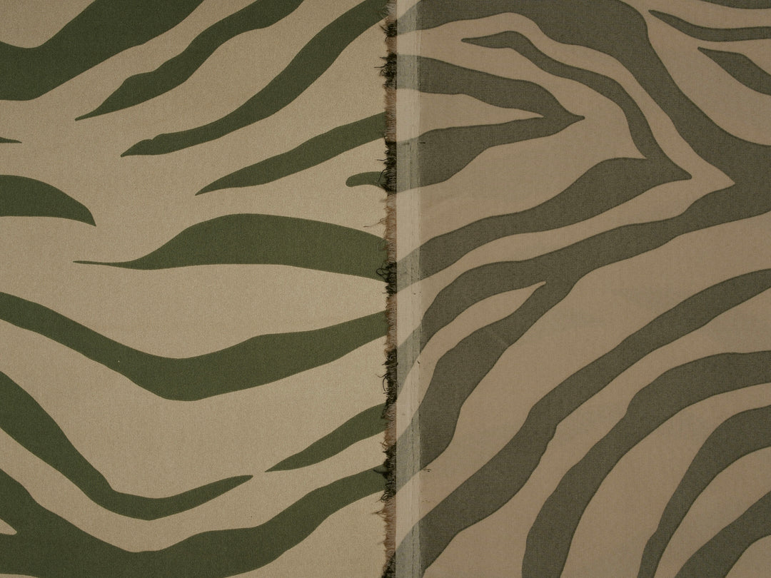 Animal Print - Faux silk Satin  charmeuse fabric by the yard