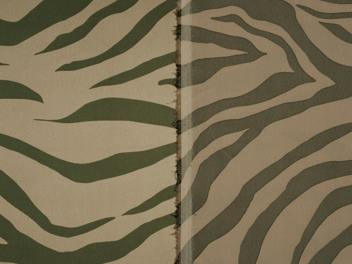 Animal Print - Faux silk Satin  charmeuse fabric by the yard