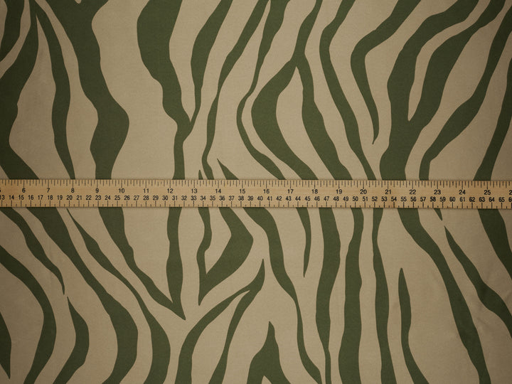 Animal Print - Faux silk Satin  charmeuse fabric by the yard