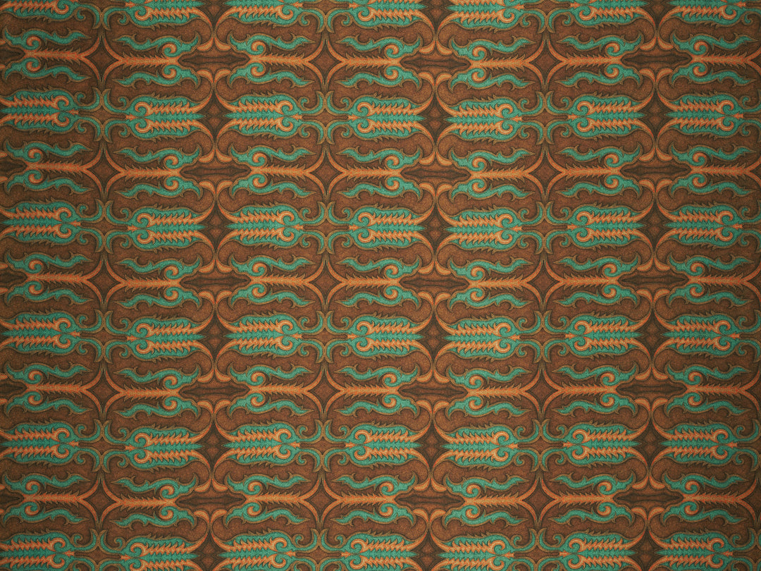 Leather Stitching   - Silky Satin Charmeuse print - fabric by the yard -  double sublimation print