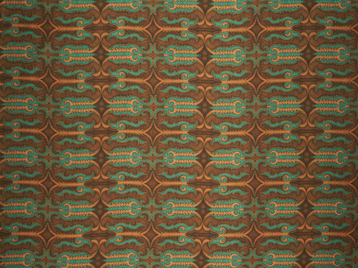 Leather Stitching   - Silky Satin Charmeuse print - fabric by the yard -  double sublimation print