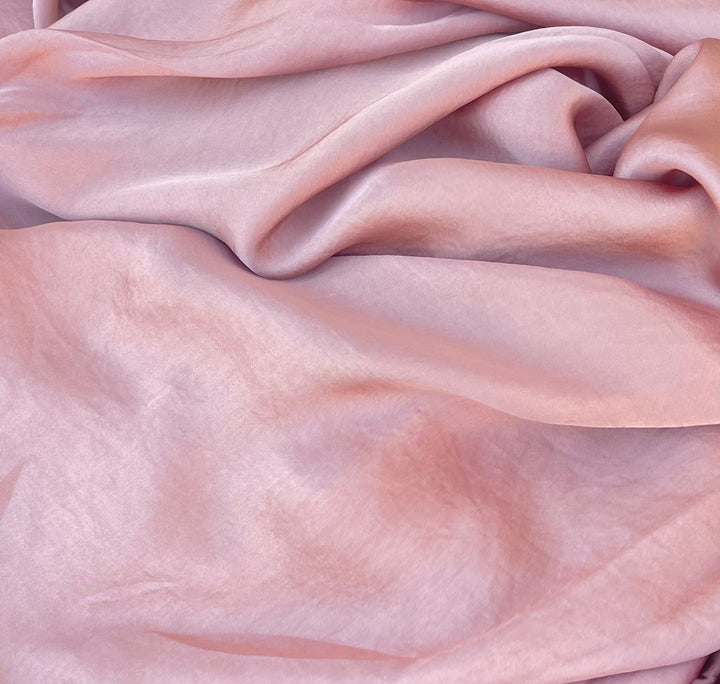 Lightweight  satin fabric by the yard - Baby Pink solid color