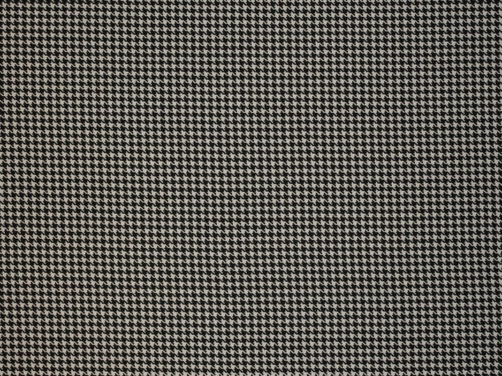 Lightweight  satin dobby fabric by the yard - Black And White Houndstooth