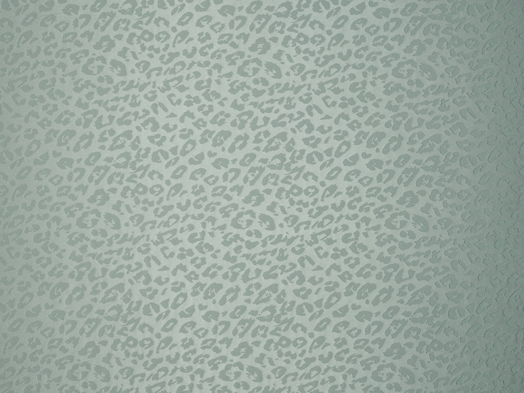LIGHT TEAL - Silky Jacquard Satin fabric by the yard -Cheetah jacquard pattern -  flowy fabric