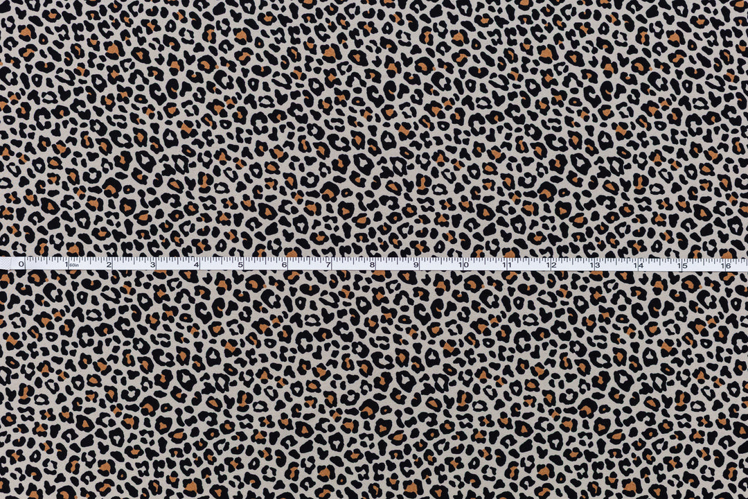 Smokey white  and black  Cheetah animal   print -  Luxury silk Satin  charmeuse fabric by the yard