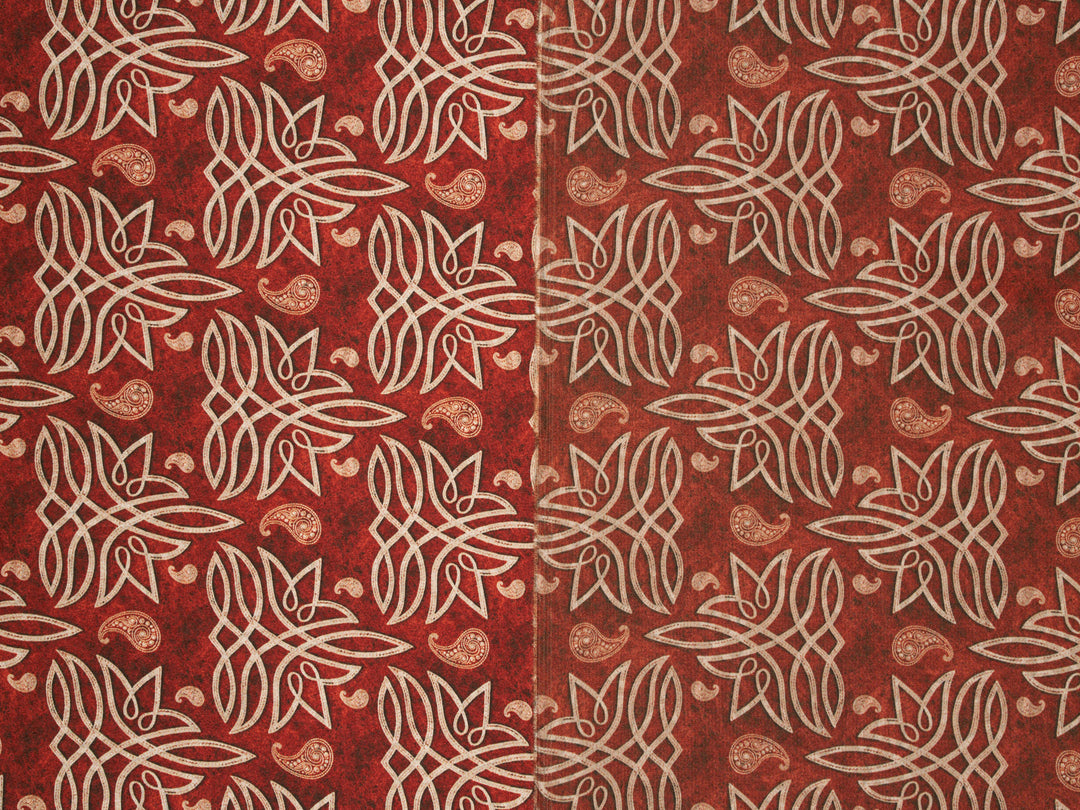Leather Boot Stitching   - Silky Satin Charmeuse print - fabric by the yard -