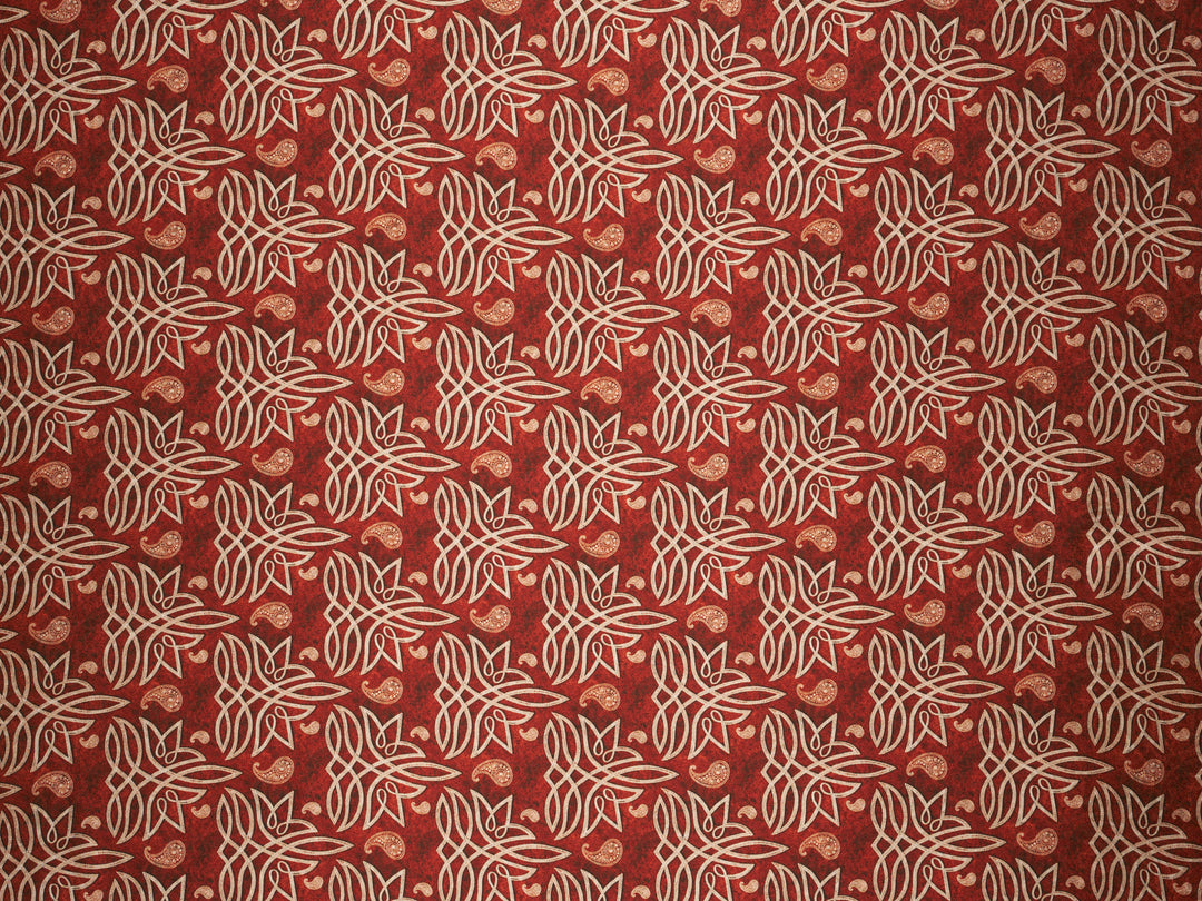 Leather Boot Stitching   - Silky Satin Charmeuse print - fabric by the yard -