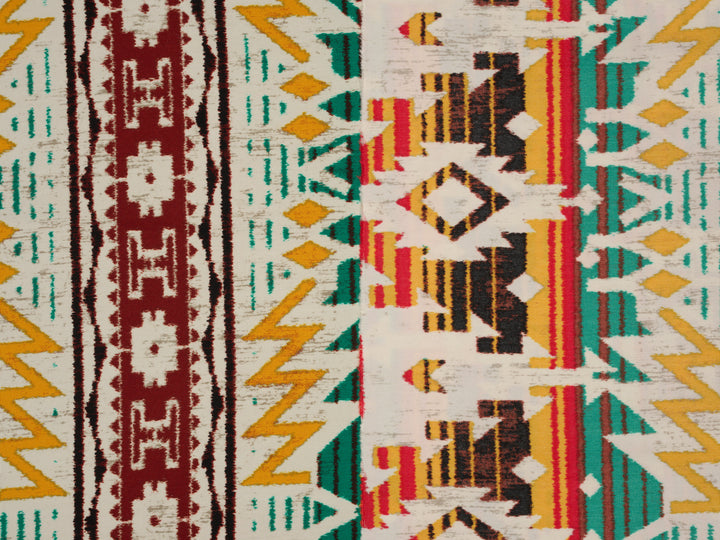 Peachskin  fabric by the yard -   Tribal   Aztec print