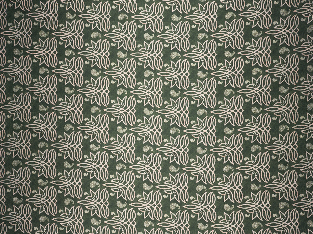 Leather Boot Stitching   - Silky Satin Charmeuse print - fabric by the yard -