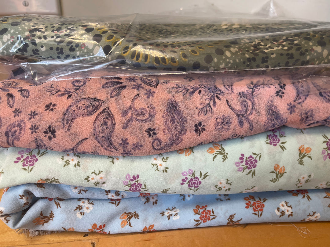Fb requests Chiffon / silk and poly    fabric by the yard -    Reserved listing