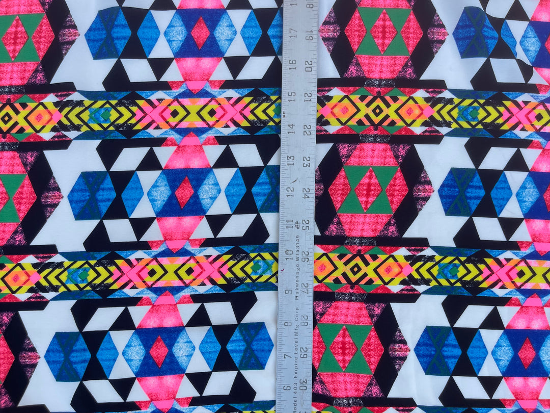 Tribal Boho Woolpeach  fabric by the yard - Multi color  tribal print