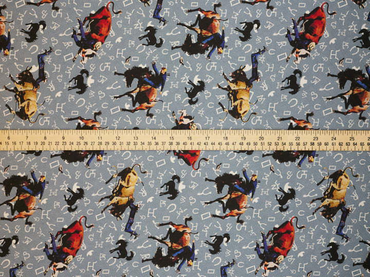 Rodeo and Brands  Silky Satin Charmeuse print - fabric by the yard -  sublimation print
