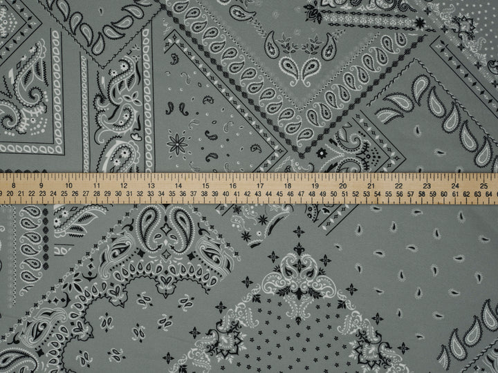 Bandana paisley  pattern - georgette  fabric by the yard