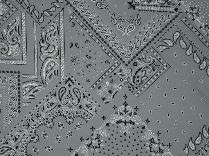 Bandana paisley  pattern - georgette  fabric by the yard