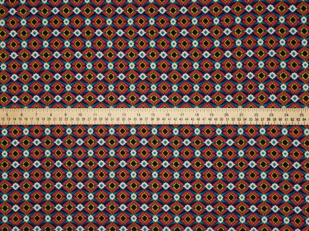 Small pattern diamond print  - Chiffon fabric by the yard