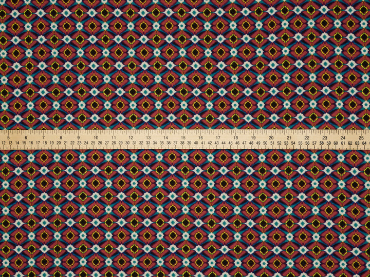 Small pattern diamond print  - Chiffon fabric by the yard