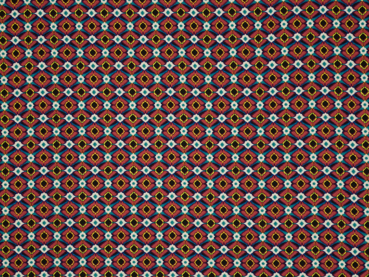Small pattern diamond print  - Chiffon fabric by the yard