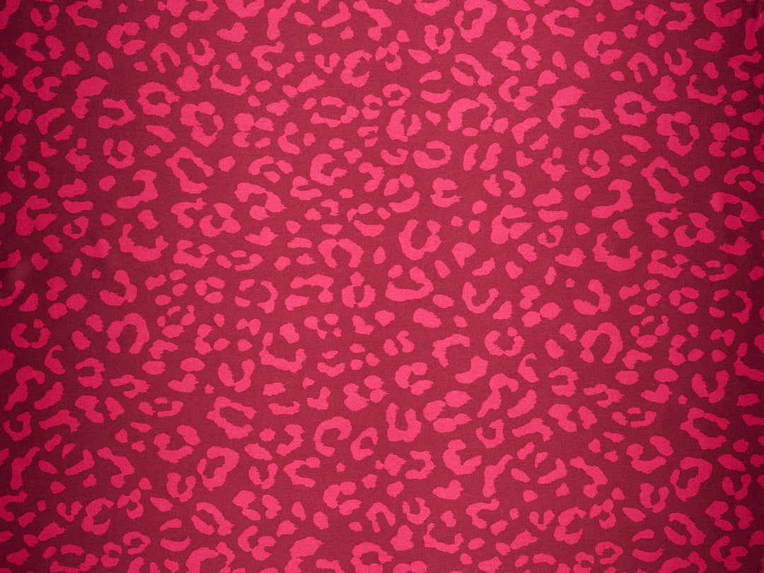 Cheetah print - Faux silk Satin  charmeuse fabric by the yard -