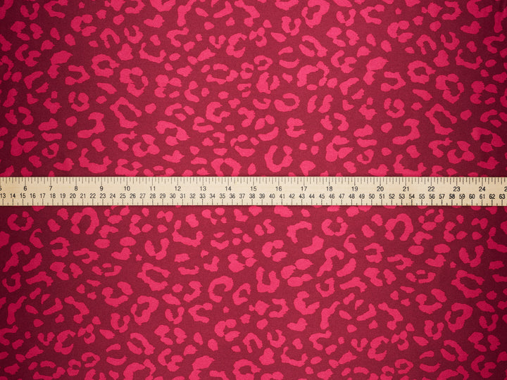 Cheetah print - Faux silk Satin  charmeuse fabric by the yard -