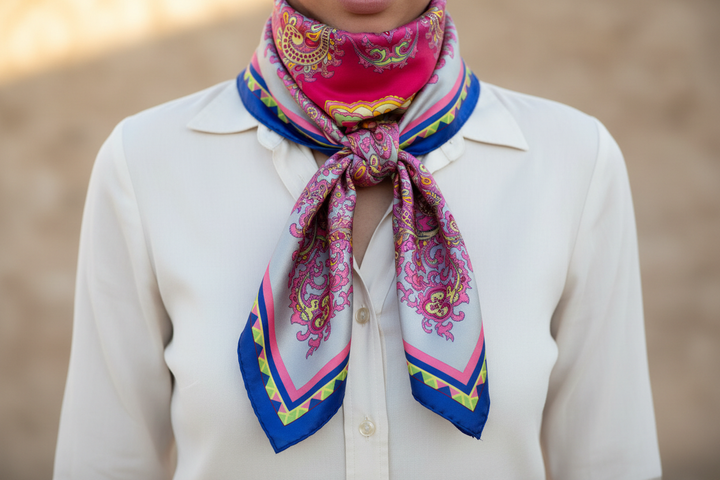 Wild rag styled in classic western fashion