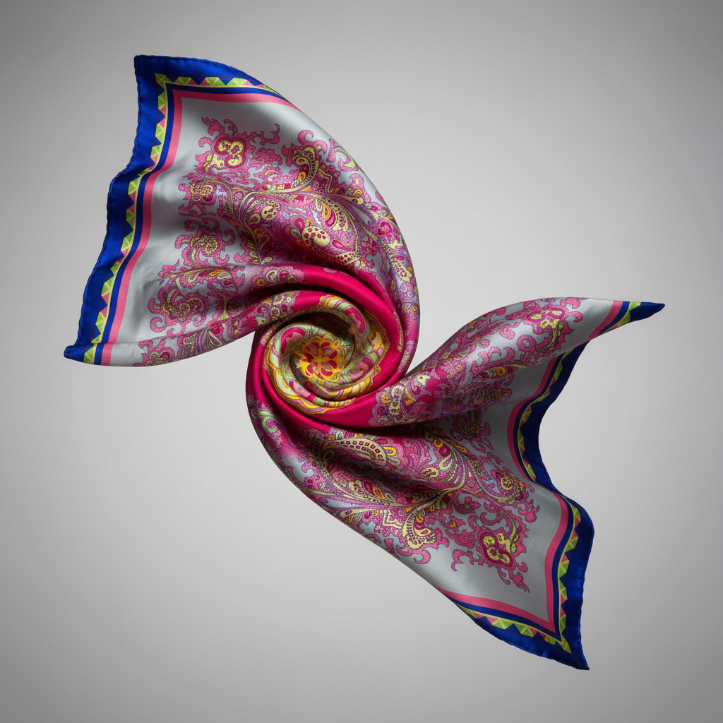 Wild rag swirl fabric shot