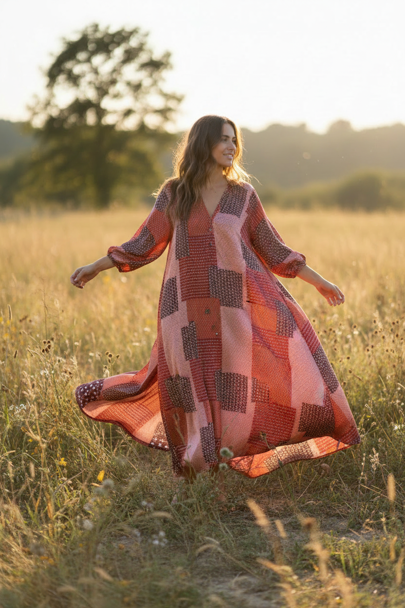 Flowy Dress Outdoors