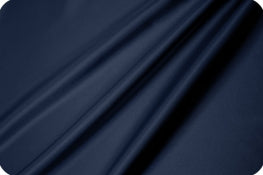 Charmeuse satin fabric by the yard -  Navy solid