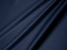 Charmeuse satin fabric by the yard -  Navy solid