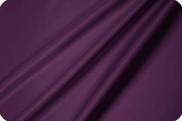 Charmeuse satin fabric by the yard -  Eggplant solid