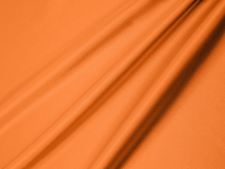 Charmeuse satin fabric by the yard -  Orange soild