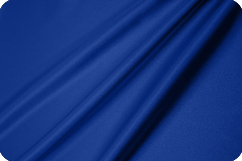 Charmeuse satin fabric by the yard - Royal  Blue  solid