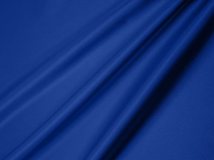 Charmeuse satin fabric by the yard - Royal  Blue  solid